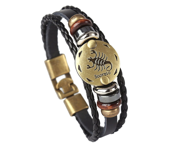 Scorpio Leather Bracelet