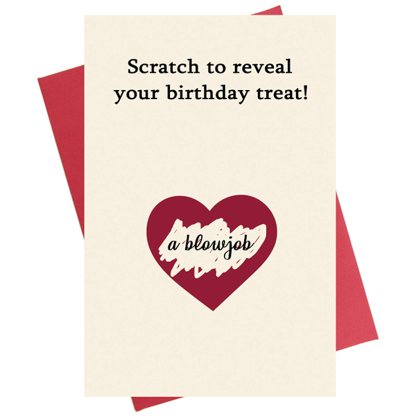 Scratch Off Naughty Birthday Card