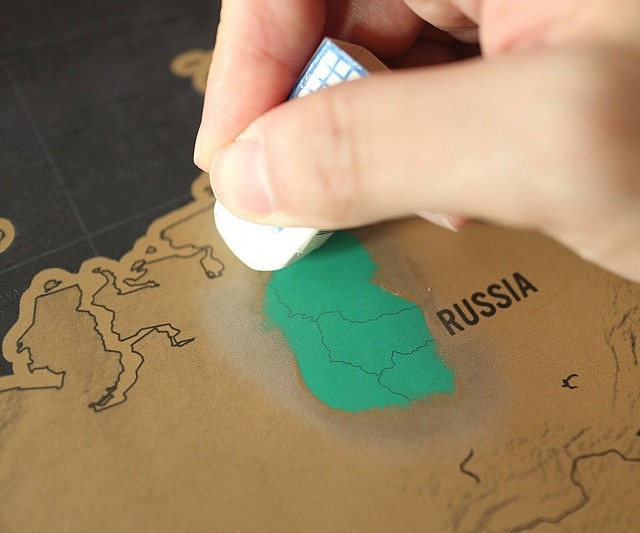 Scratch Off Travel Poster