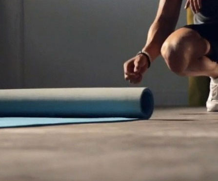 Self-Rolling Yoga Mat