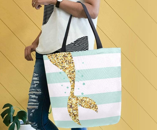 Sequin Mermaid Beach Bag