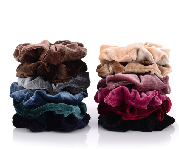 Set of 12 Hair Scrunchies