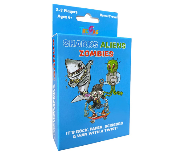 Sharks Aliens Zombies Card Game