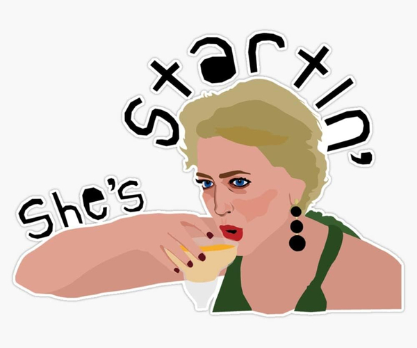 She's Startin' RHONY Bumper Sticker