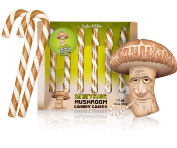 Shiitake Mushroom Candy Canes