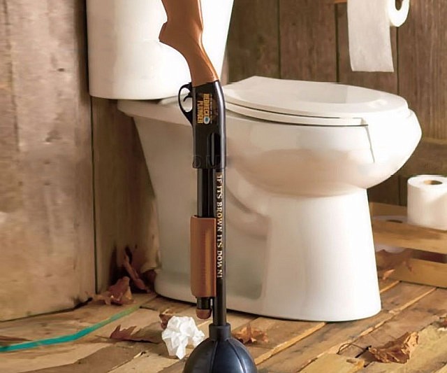 Shotgun Toilet Plunger