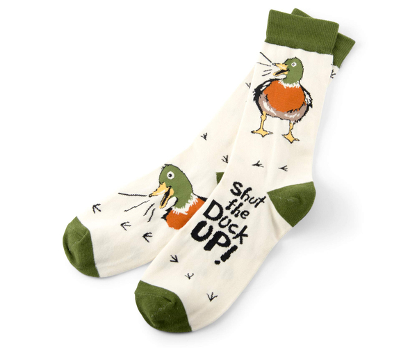 Shut the Duck Up Funny Socks