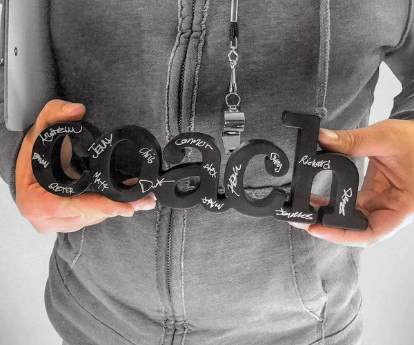 Signable Coach Word with Silver Pen