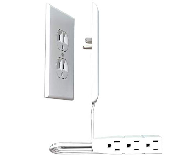 Ultra-Thin Outlet Cover With Power Strip