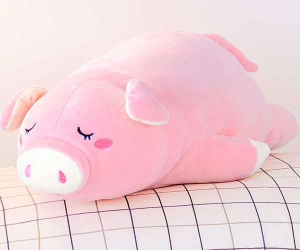Sleeping Pig Plush