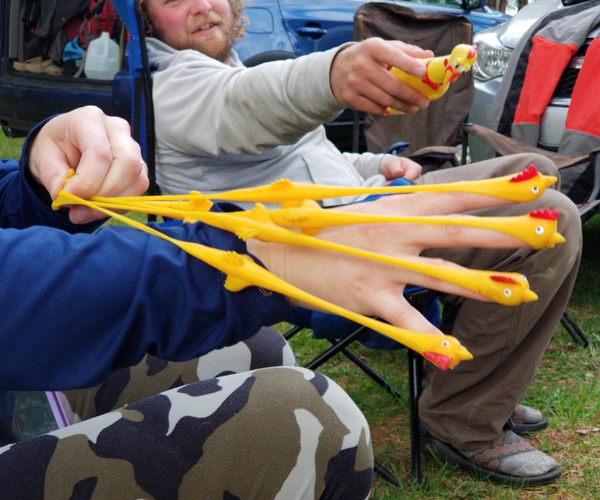 Slingshot Rubber Chicken