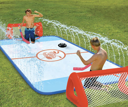 Slip And Slide Hockey Rink