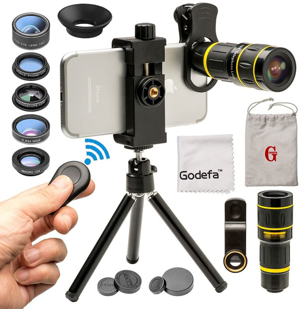 Smartphone Camera Lens with Tripod Kit