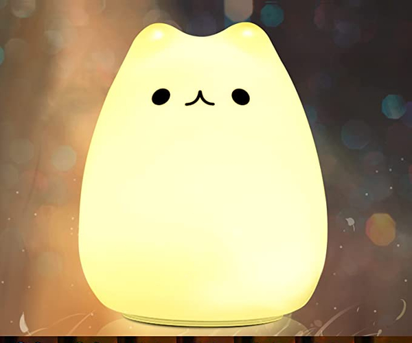 Soft Cat Night Light