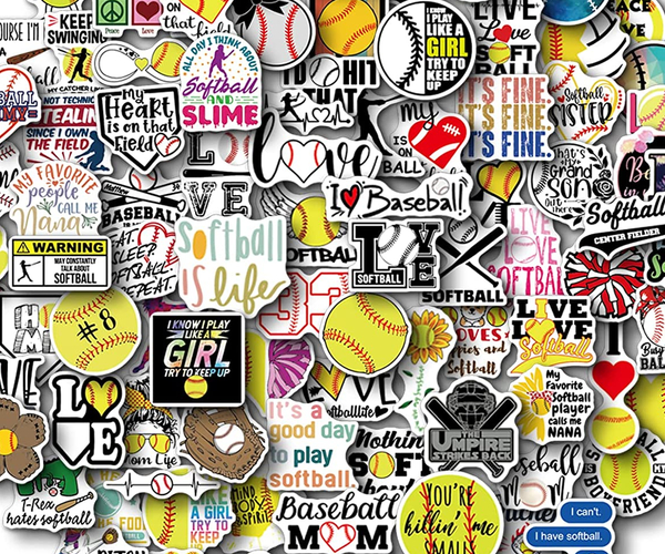 Softball Sticker Super Pack