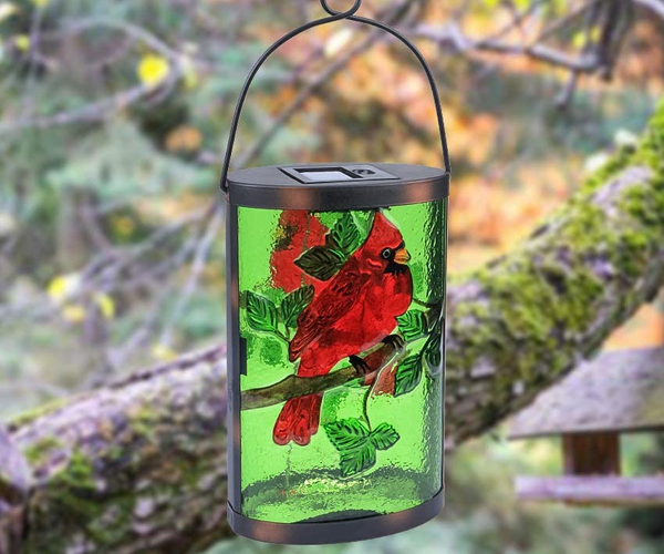 Solar Powered Cardinal Lantern