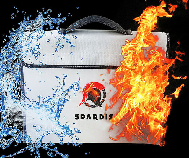 Spardis Fireproof Document Safe Bag