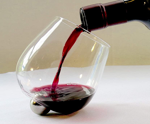 Spill-Proof Aerating Wine Glass