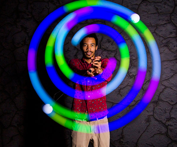 Spin Ball LED Poi Ball Set