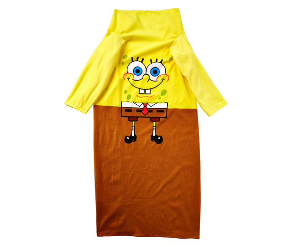 Spongebob Blanket with Sleeves