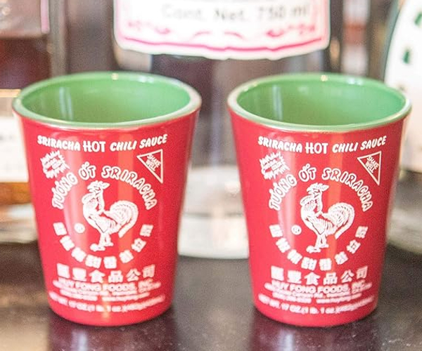 Sriracha Shot Glass Set