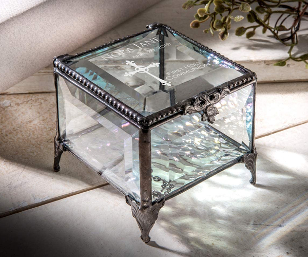 Stained Glass First Communion Gift Box