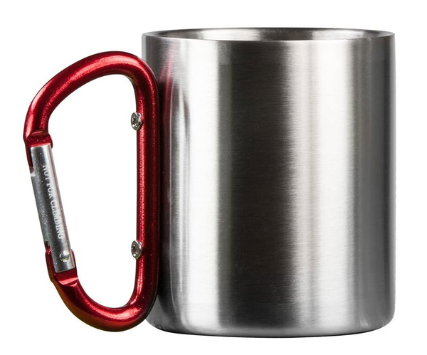 Stainless Steel Carabiner Handle Travel Mug