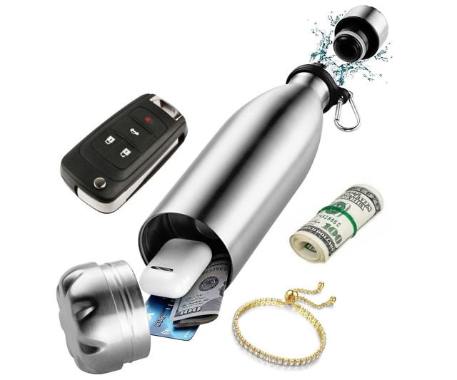 Stash Compartment Water Bottle