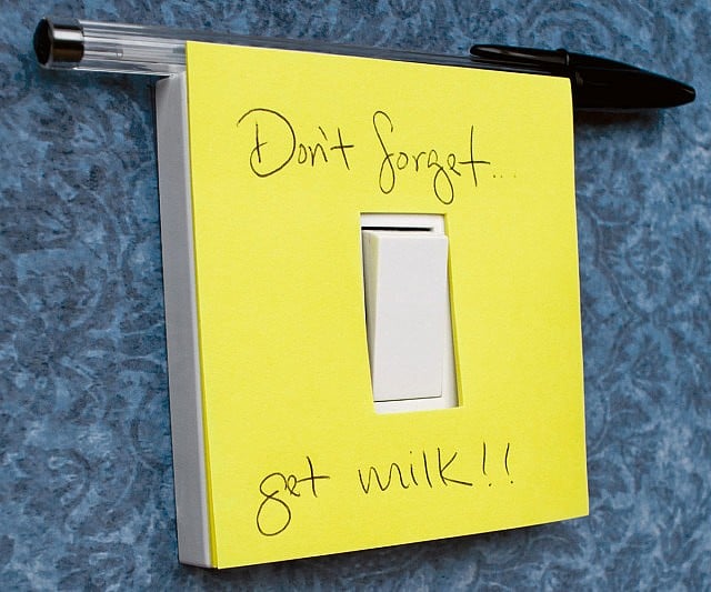 Light Switch Sticky Notes