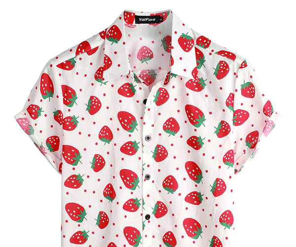Strawberry Hawaiian Shirt
