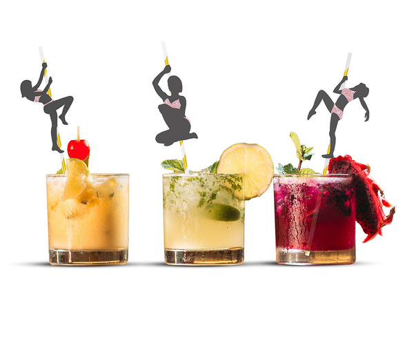 Strippers on a Pole Straws