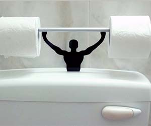 Strong Man Toilet Paper Holder
