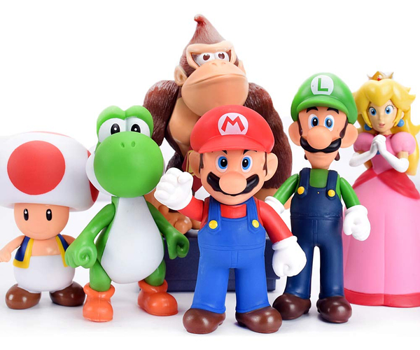 Super Mario Character Action Figure Set