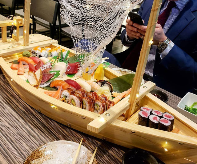 Sushi Boat Serving Tray