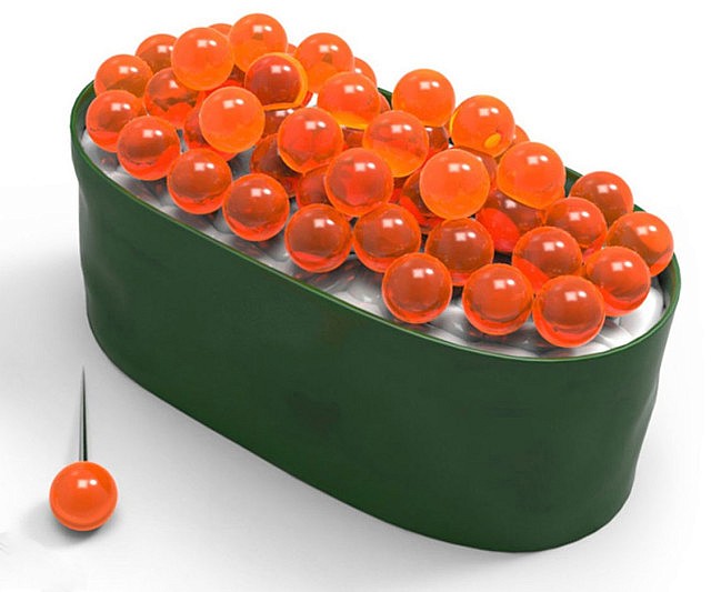 Sushi Roll Push Pins