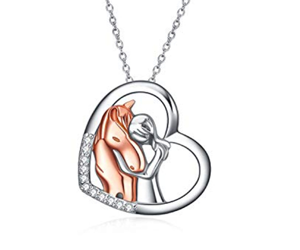 Sweet Embrace Horse Pendant