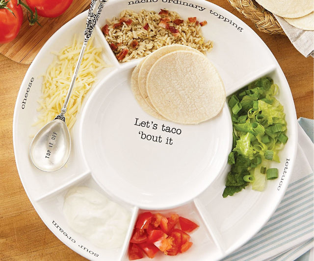 Taco Bar Serving Platter