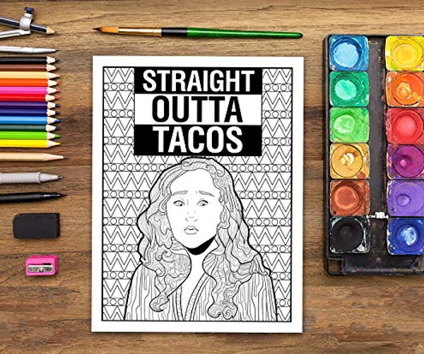 Taco Life: A Spicy Adult Coloring Book