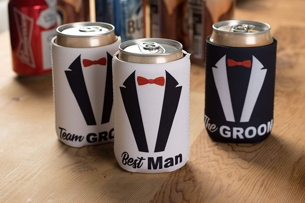 Team Groom Beer Sleeves
