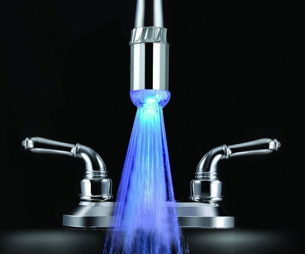 Temperature Sensitive LED Faucet Light