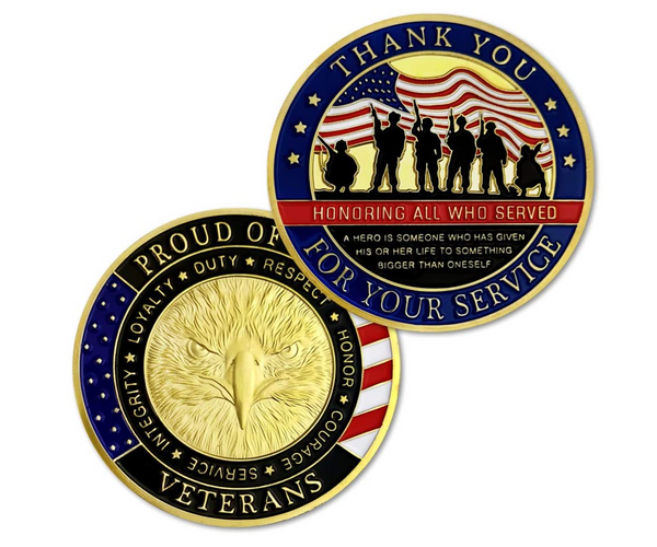Thank You For Your Service Challenge Coin
