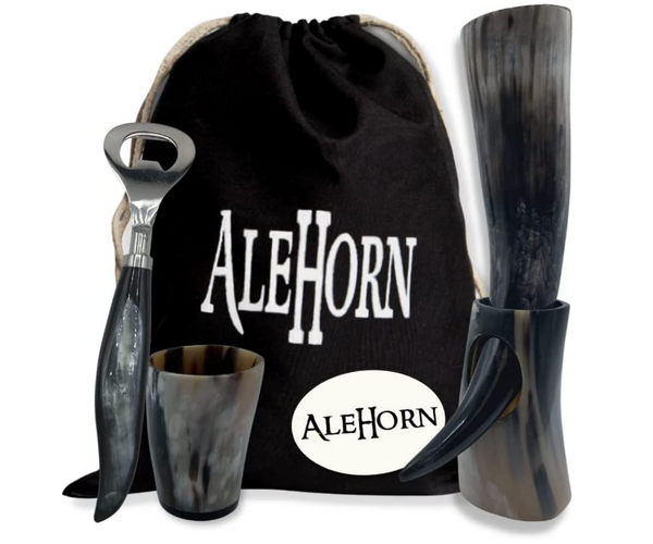 The Alehorn Drinking Gift Set