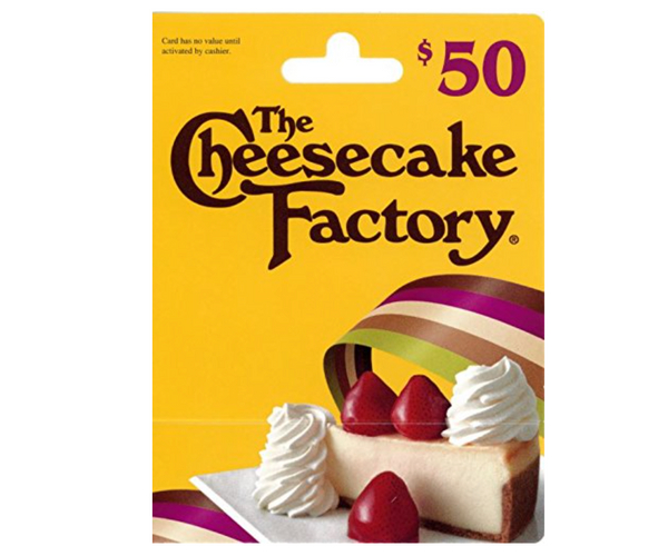 The Cheesecake Factory Gift Card