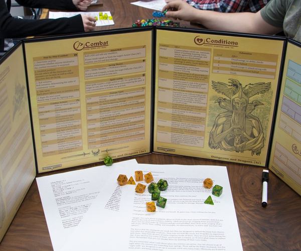 The Master's Tome 4-Panel Customizable DM Screen