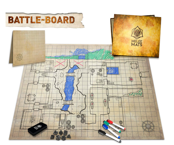 The Original Dry Erase Battle Grid Game Board