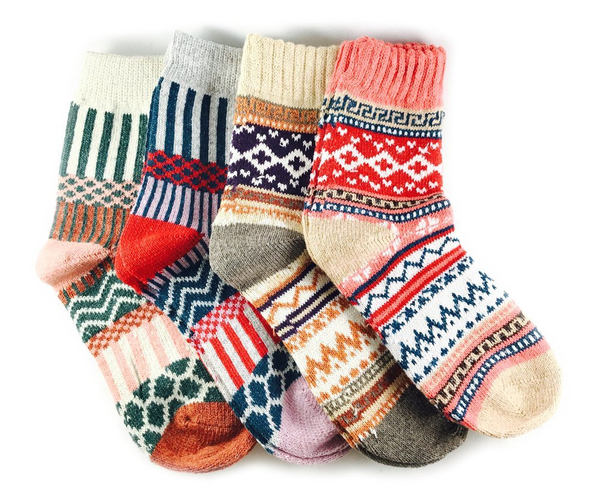 Thick Festive Wool Socks
