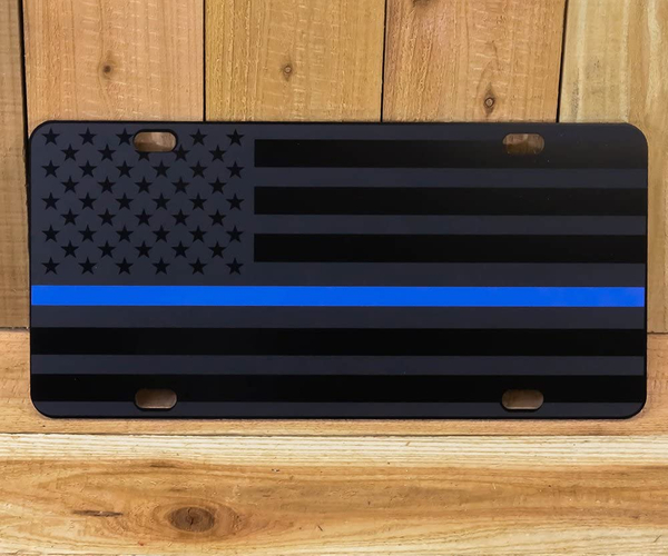 Thin Blue Line License Plate