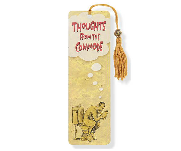Thoughts From the Commode Funny Bookmark