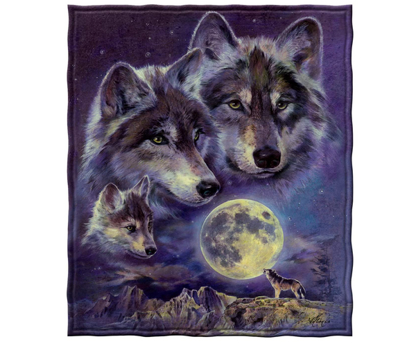 Three Wolf Moon Blanket