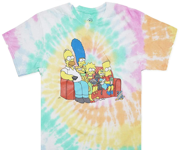 Tie-Dye Simpsons Family Tee